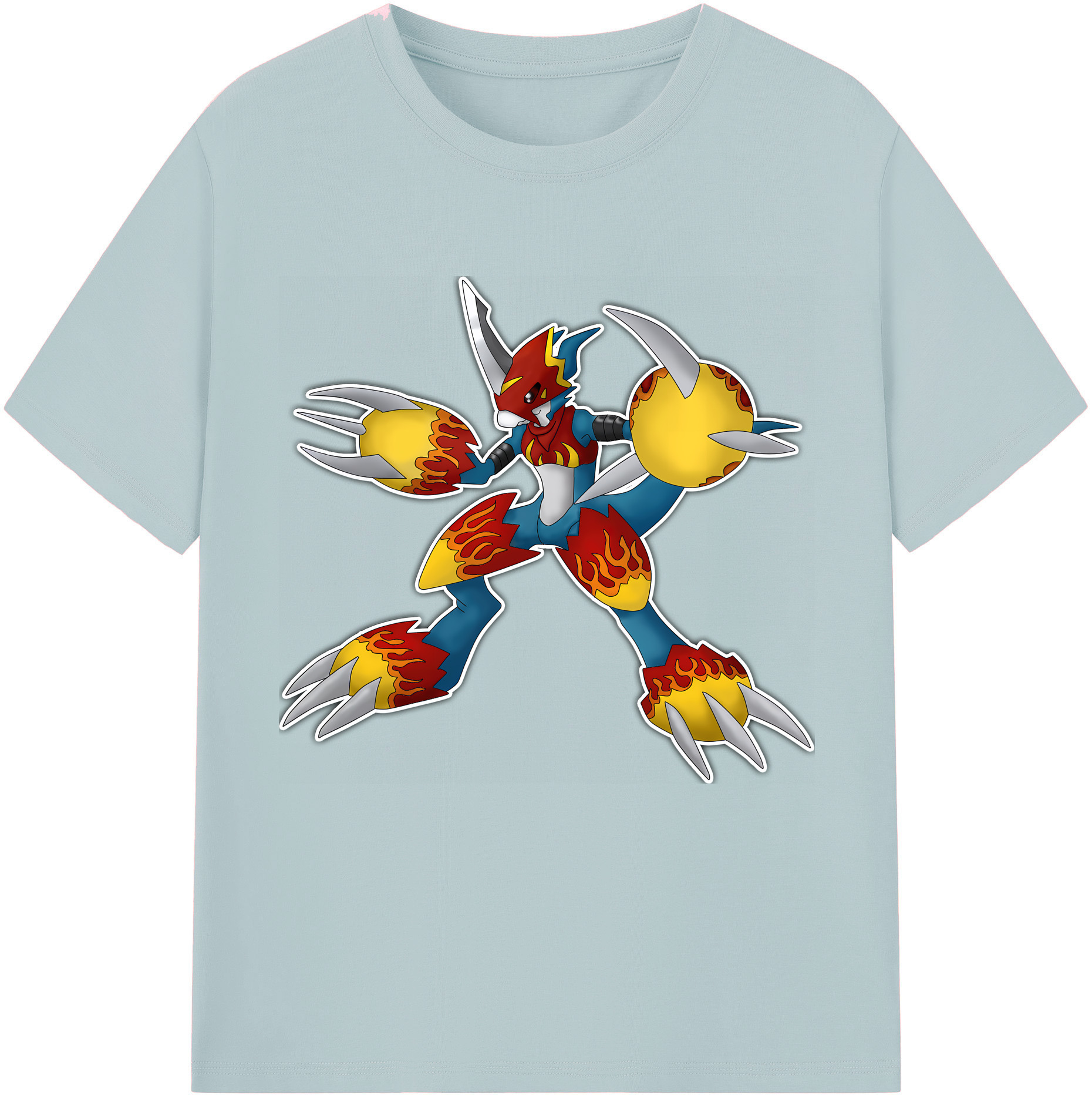 （画像用） Digimon デジタルモンスター/デジモン 綿100％半袖Tシャツ（フロントプリント）
